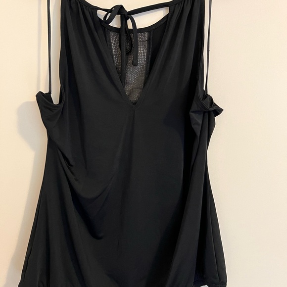 Glam black and gold summer night halter tank - Picture 3 of 5